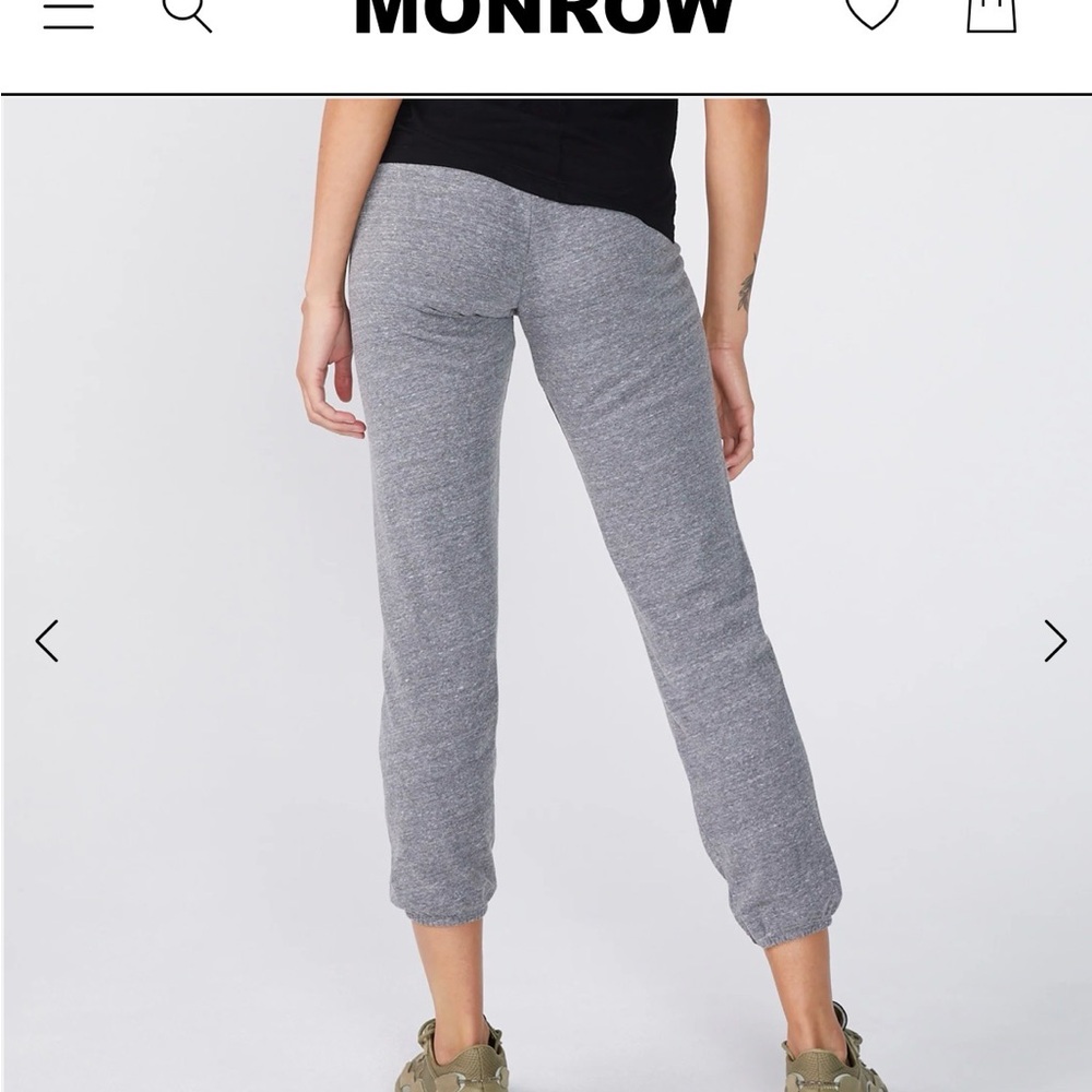 Monrow Gray Drawstring Sweatpants - image 3